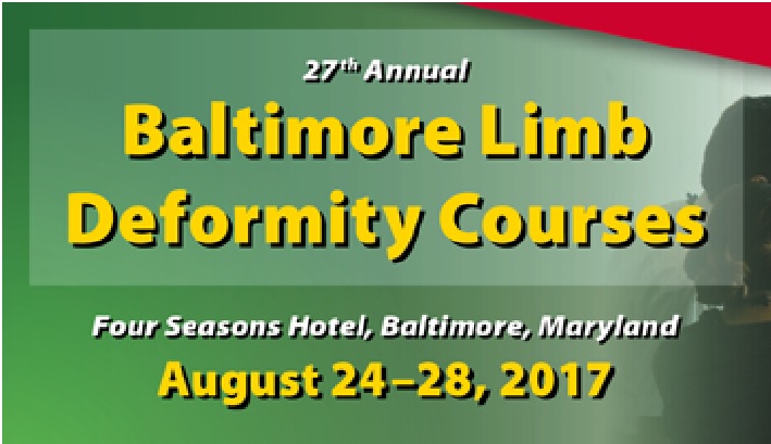 27th Annual Baltimore Limb Deformity Courses